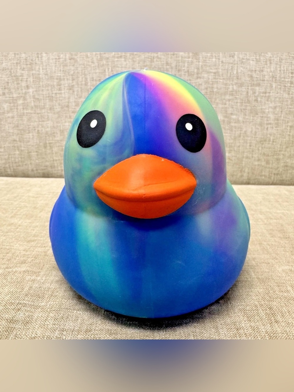 NEW Sunny Days Jumbo Squeezy Duck Blue Tie Dye Squishy Stress Sensory Fidget